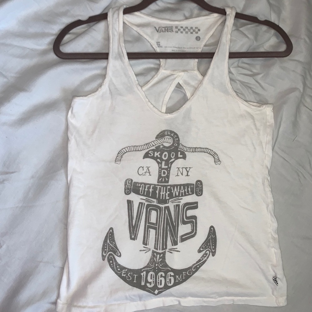 Vans tank top, Tan, Small